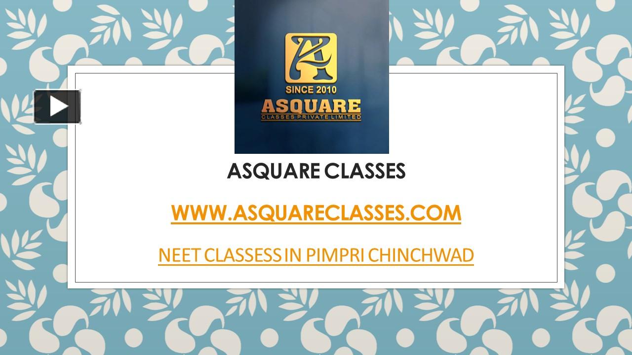 PPT Looking for NEET classes in Pimpri Chinchwad? PowerPoint presentation free to download