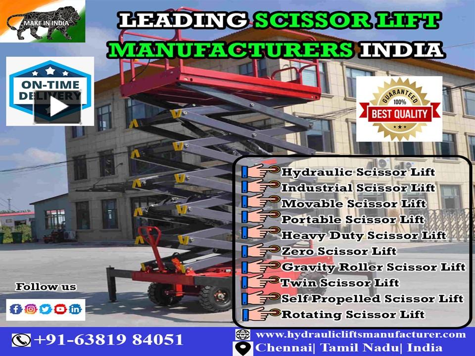 PPT Hydraulic Scissor Lift Chennai Tamil Nadu India Coimbatore