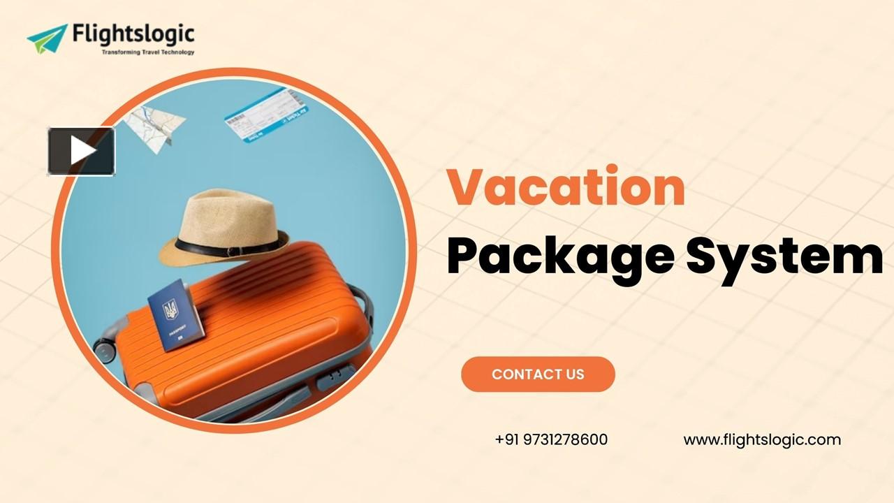PPT Vacation Package System Holiday Management PowerPoint