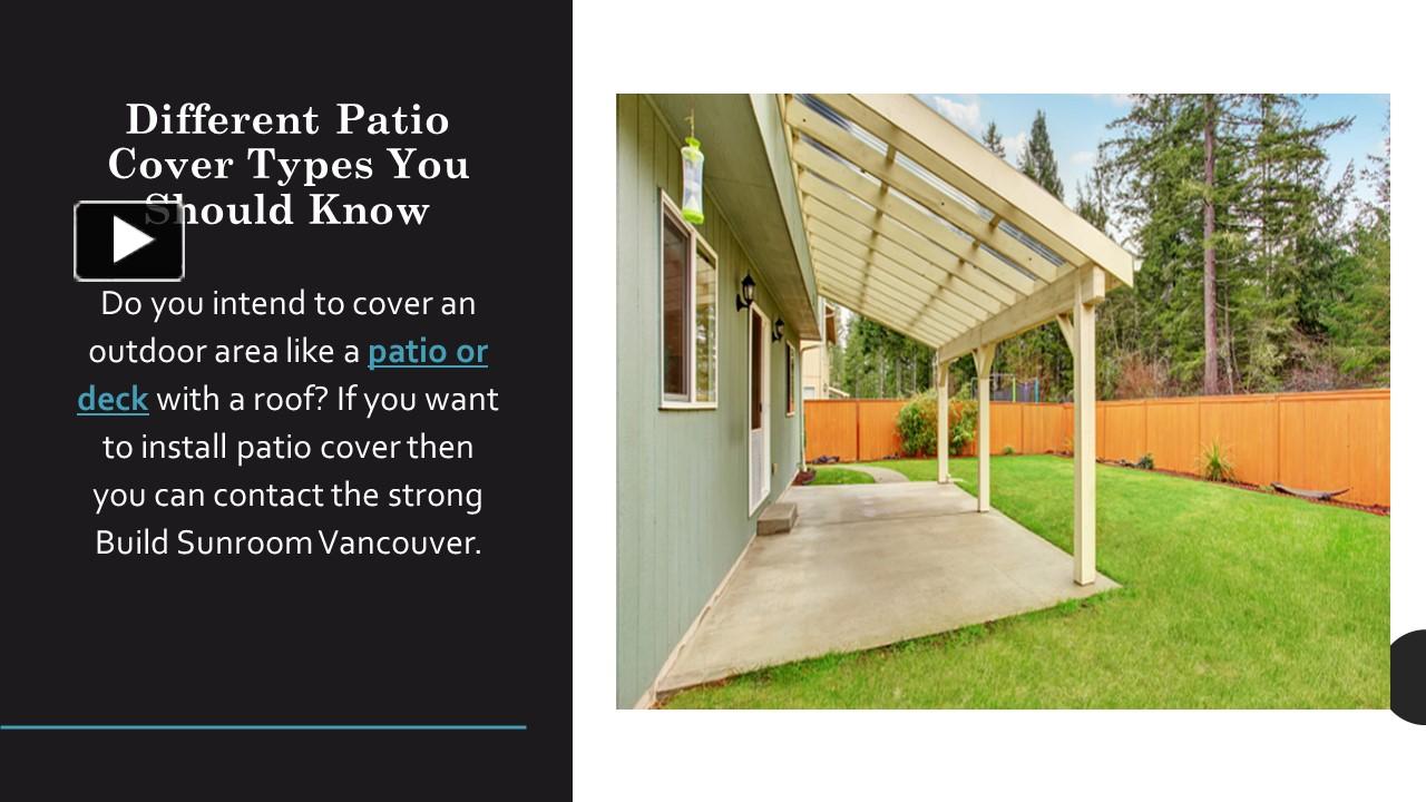 PPT Different Patio Cover Types You Should Know PowerPoint