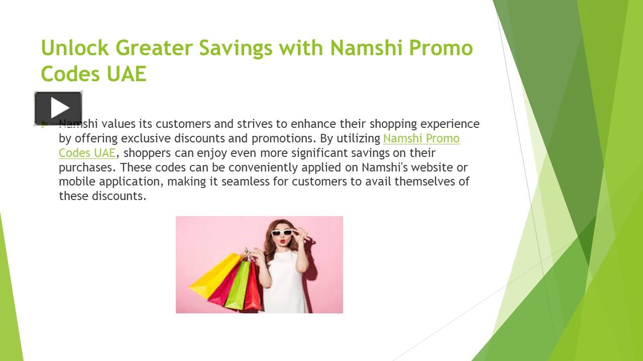 PPT Unlock greater savings with Namshi Promo Codes UAE PowerPoint
