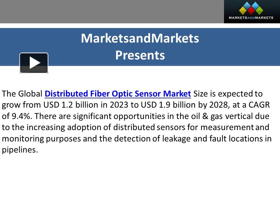 PPT Market Insights and Analysis Distributed Fiber Optic Sensor