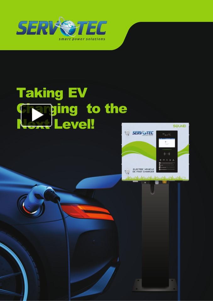 PPT Servotech Electric Vehicle Charging Station PowerPoint presentation free to download