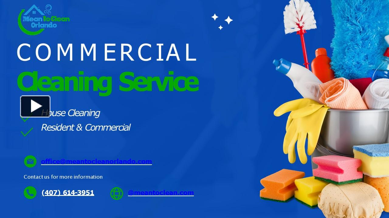 PPT Deep Cleaning Service When Does My Commercial Space Need It