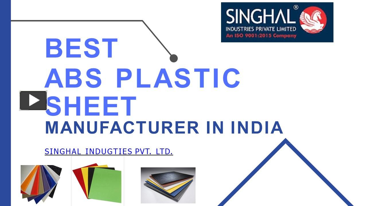 PPT Best ABS Plastic Sheet Manufacturer in India PowerPoint presentation free to download