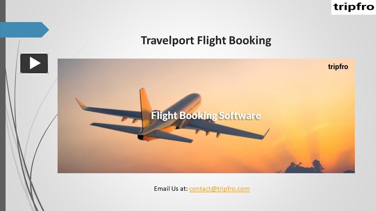 PPT Travelport Flight Booking PowerPoint presentation free to