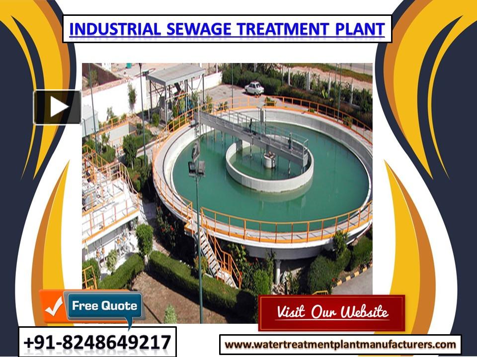 PPT – Sewage Water Treatment Plant Construction Company Chennai