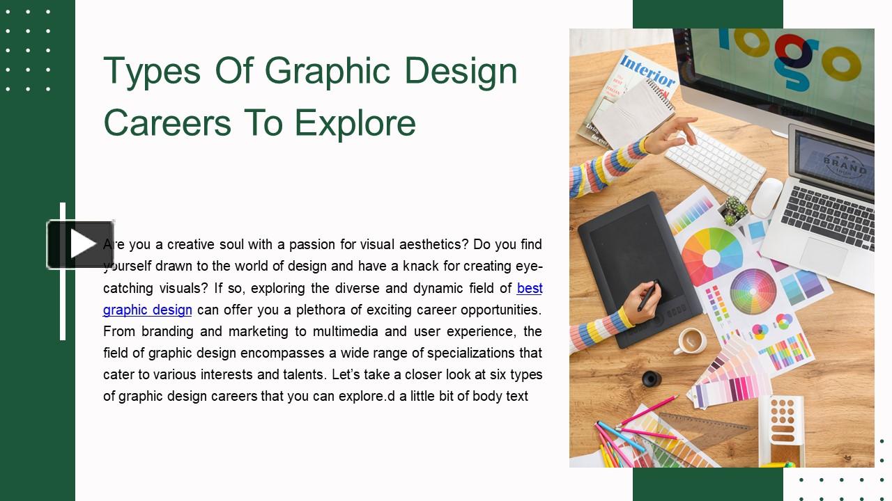 PPT Types Of Graphic Design Careers To Explore PowerPoint
