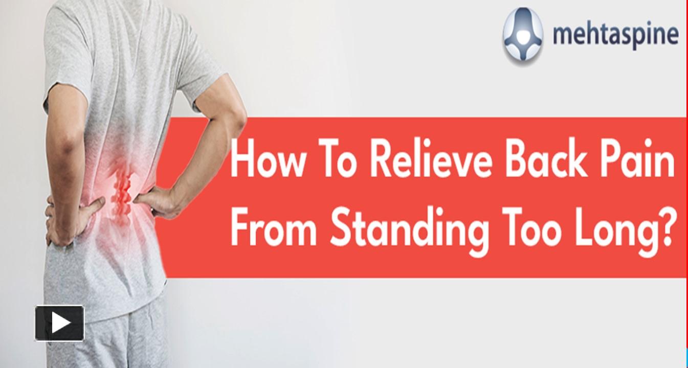 PPT Effective Tips to Relieve Back Pain from Standing Too Long