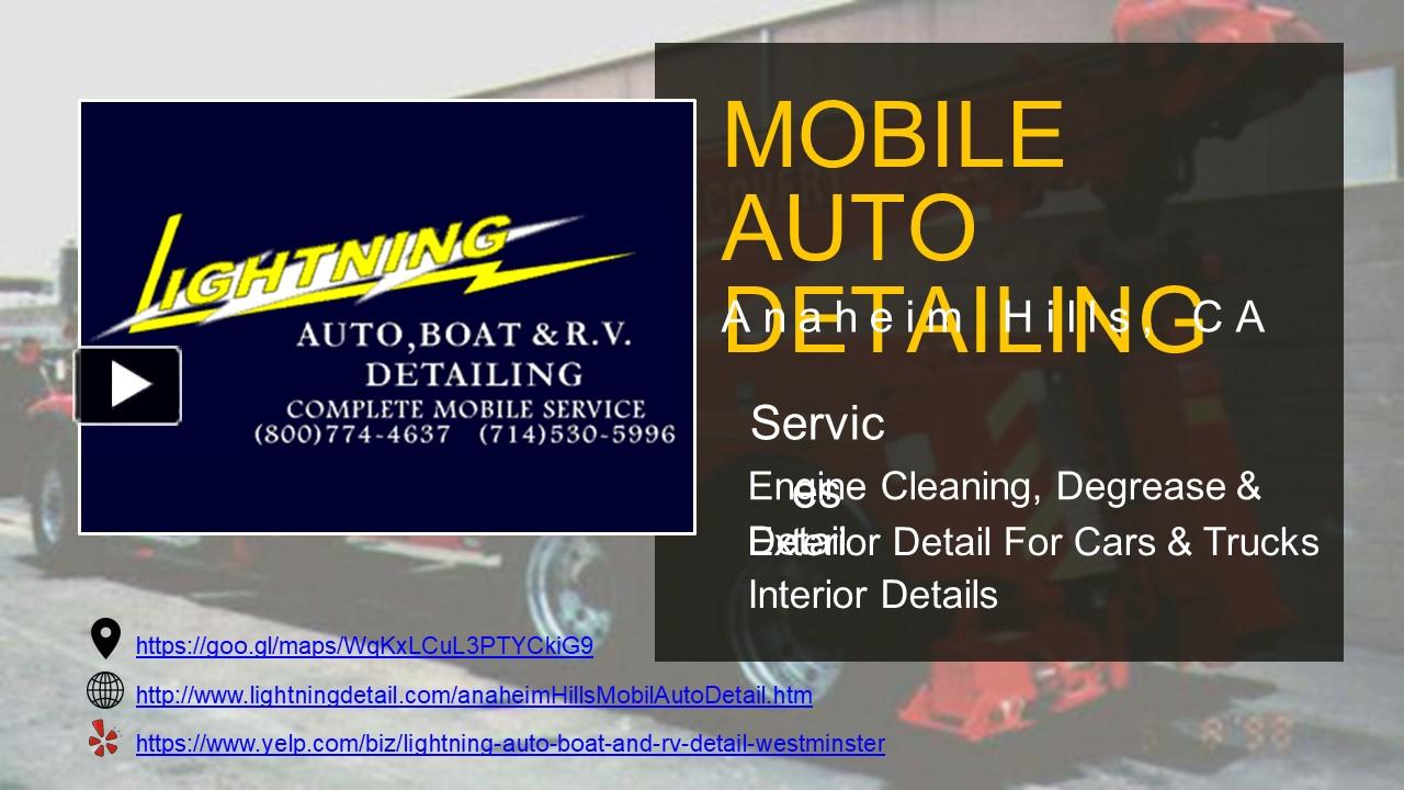 PPT Mobile Auto Detailing Services Anaheim Hills, CA PowerPoint presentation free to