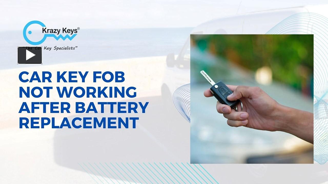 PPT Reprogramming of Remote Car Key Fob Car Key Services PowerPoint