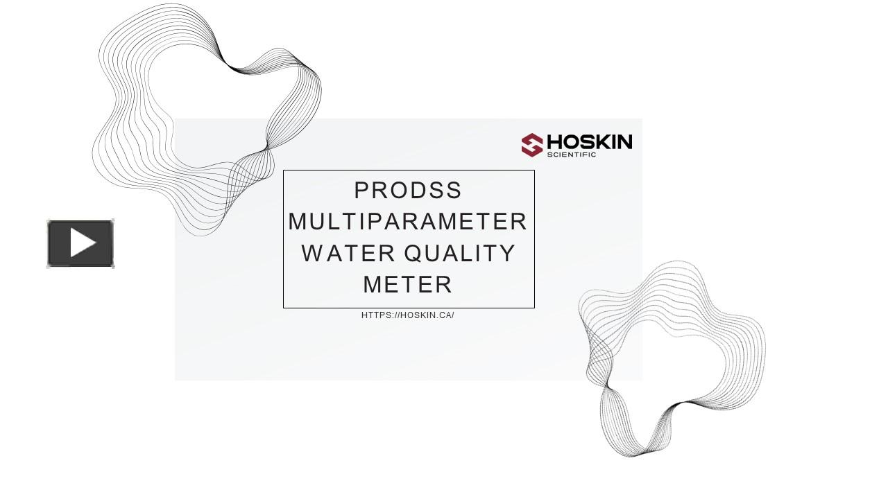 PPT ProDDS Multiparameter Water Quality Meter Hoskin PowerPoint