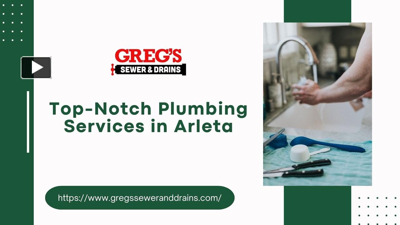 PPT TopNotch Plumbing Services in Arleta Greg's Sewer & Drains
