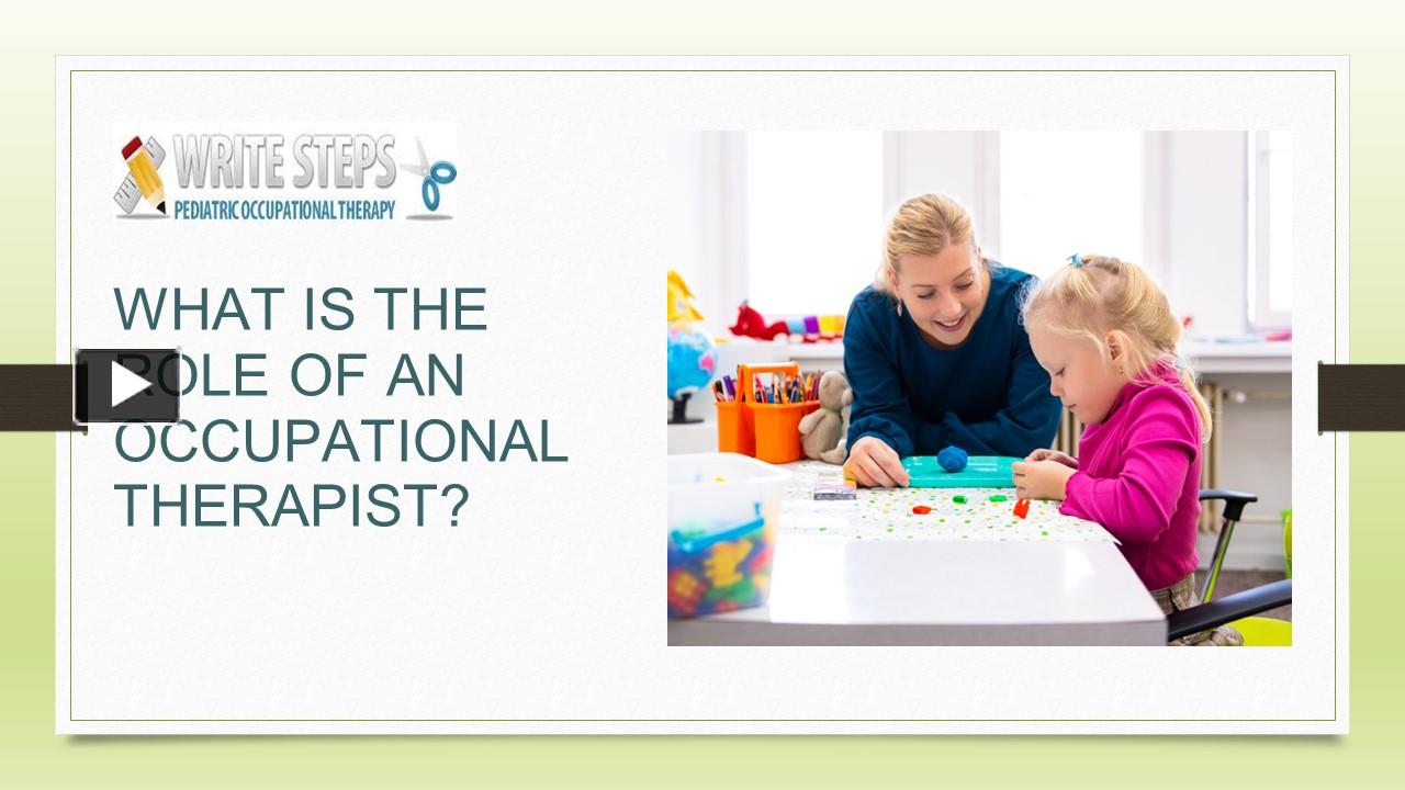 PPT San Diego Pediatric Occupational Therapy PowerPoint presentation
