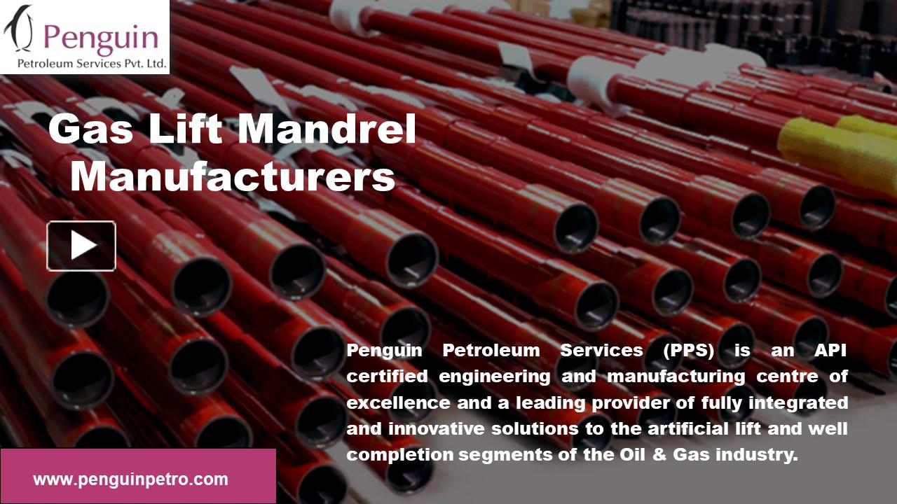 PPT Gas Lift Mandrel Manufacturers PowerPoint presentation free to
