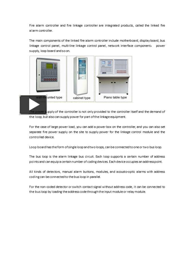 PPT linkage fire alarm system parts PowerPoint presentation free to