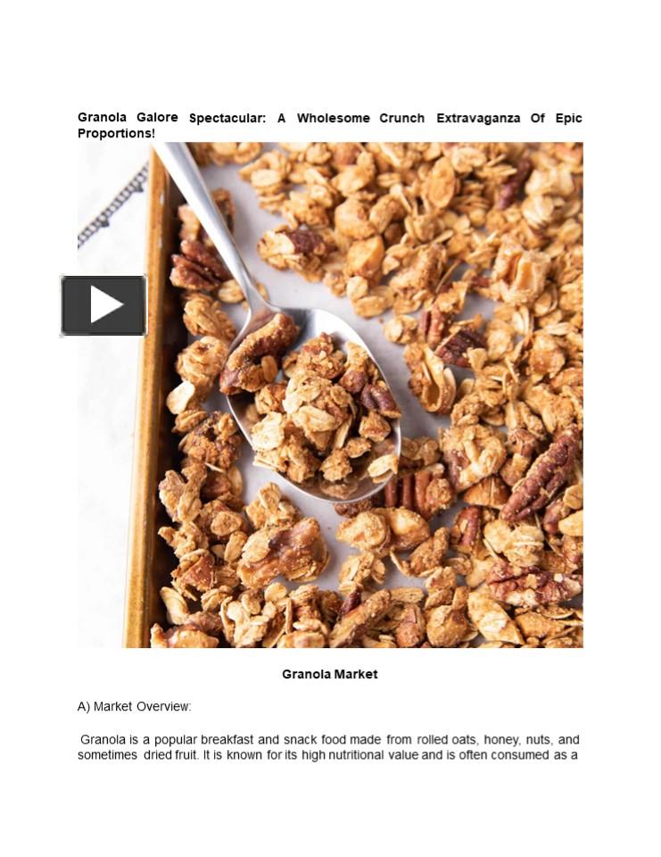 PPT Granola Market PowerPoint presentation free to download id