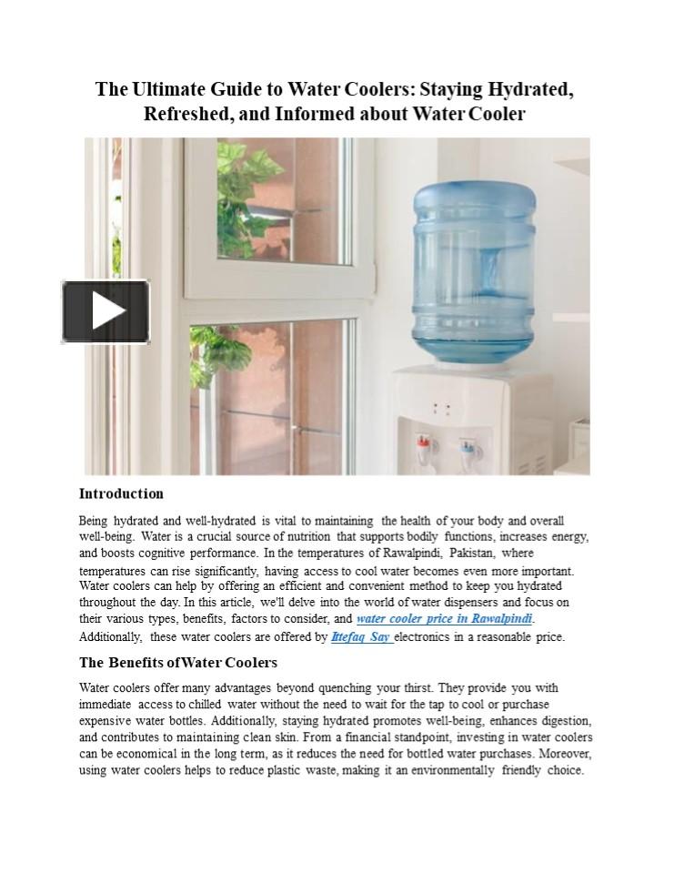 PPT The Ultimate Guide to Water Coolers Staying Hydrated, Refreshed