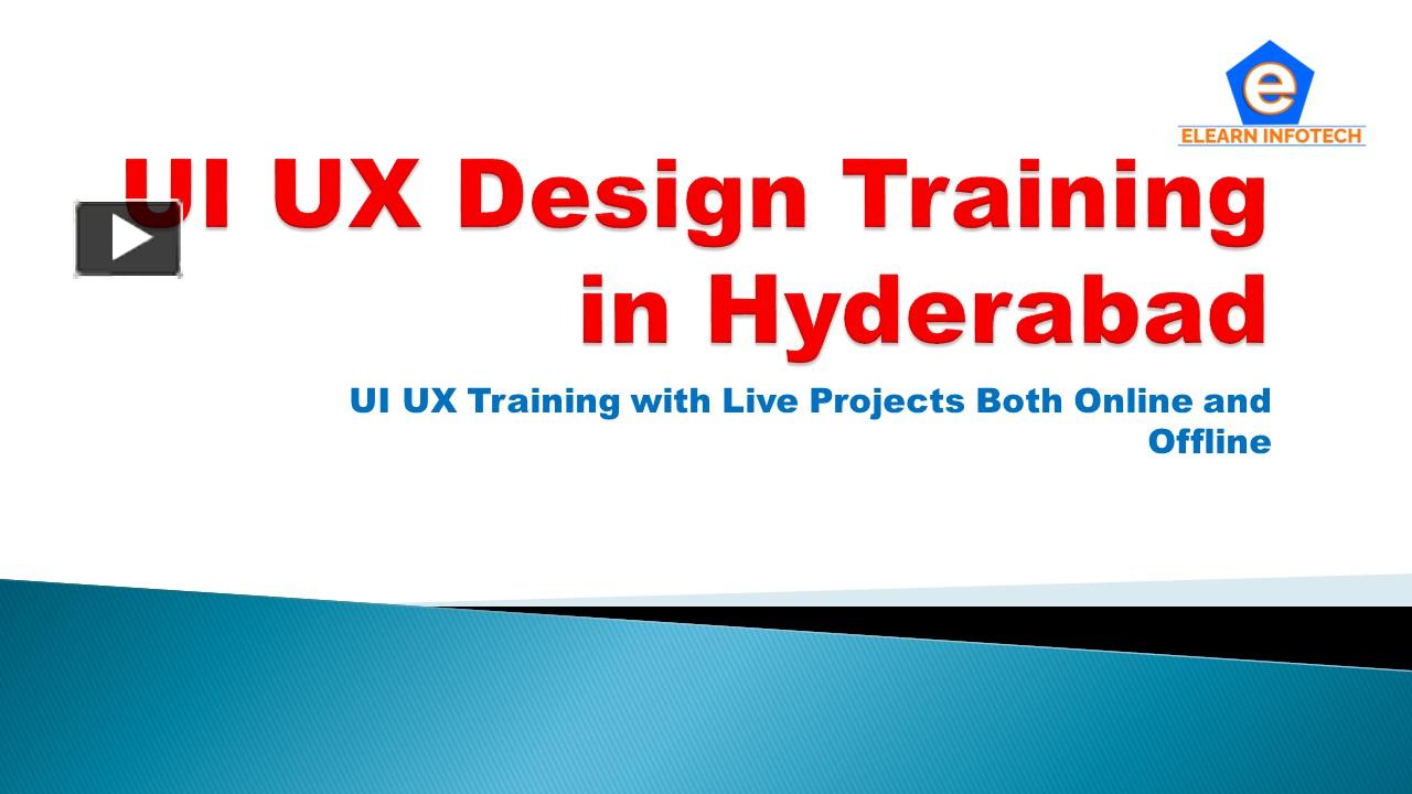 UI UX Design Training in Hyderabad Hitech City presentation | free to ... image.