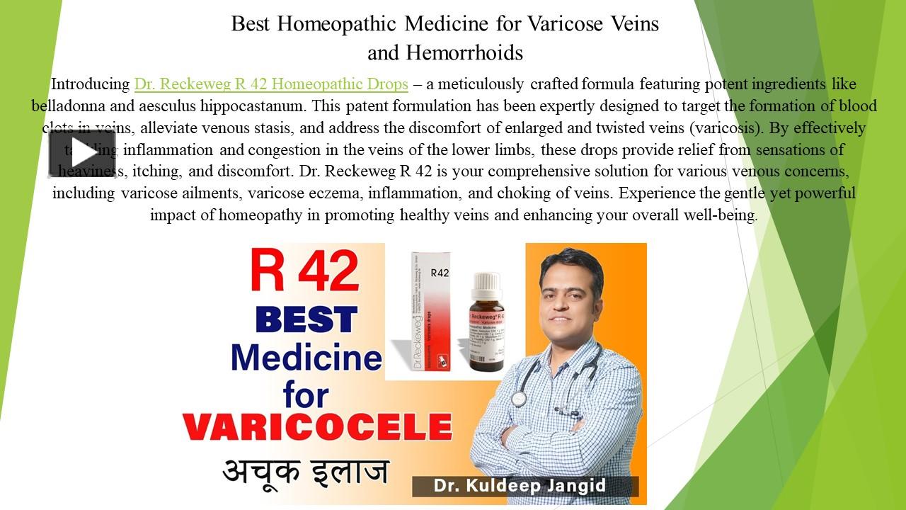 PPT Best Homeopathic Medicine for Varicose Veins and Hemorrhoids (1