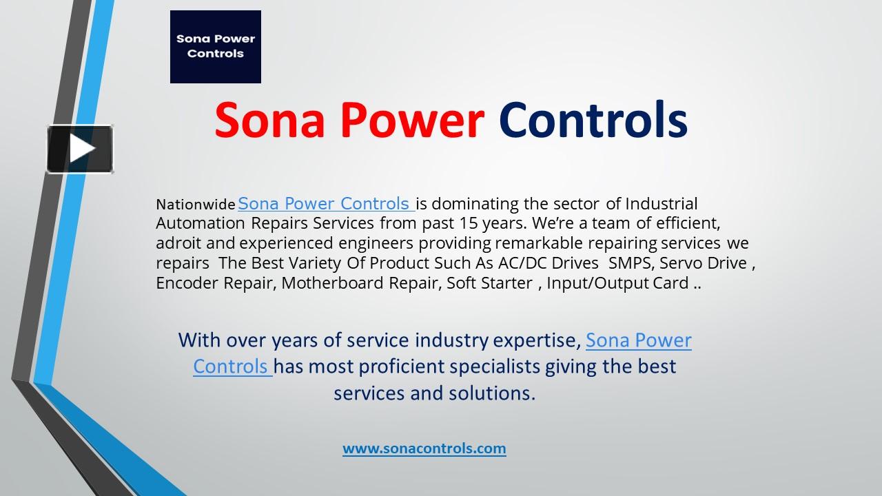 PPT Sona Power Controls Service Center in Noida Ghaziabad PowerPoint