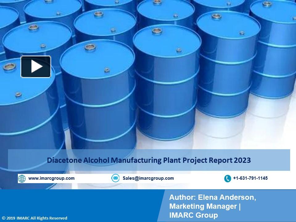 PPT Diacetone Alcohol Manufacturing Plant Cost PPT Project Report