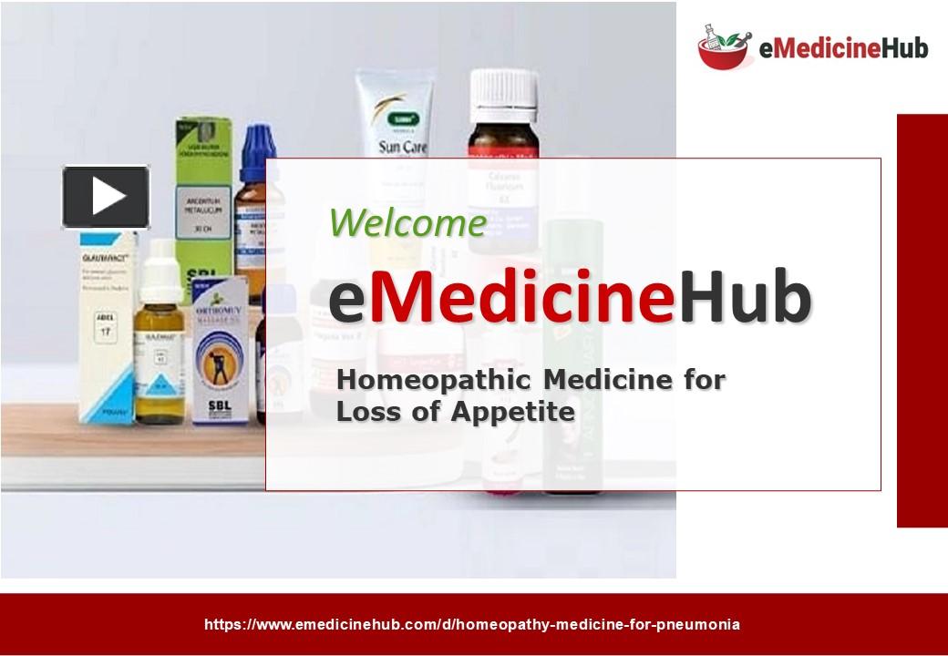 PPT Homeopathic Medicine for Loss of Appetite PowerPoint presentation