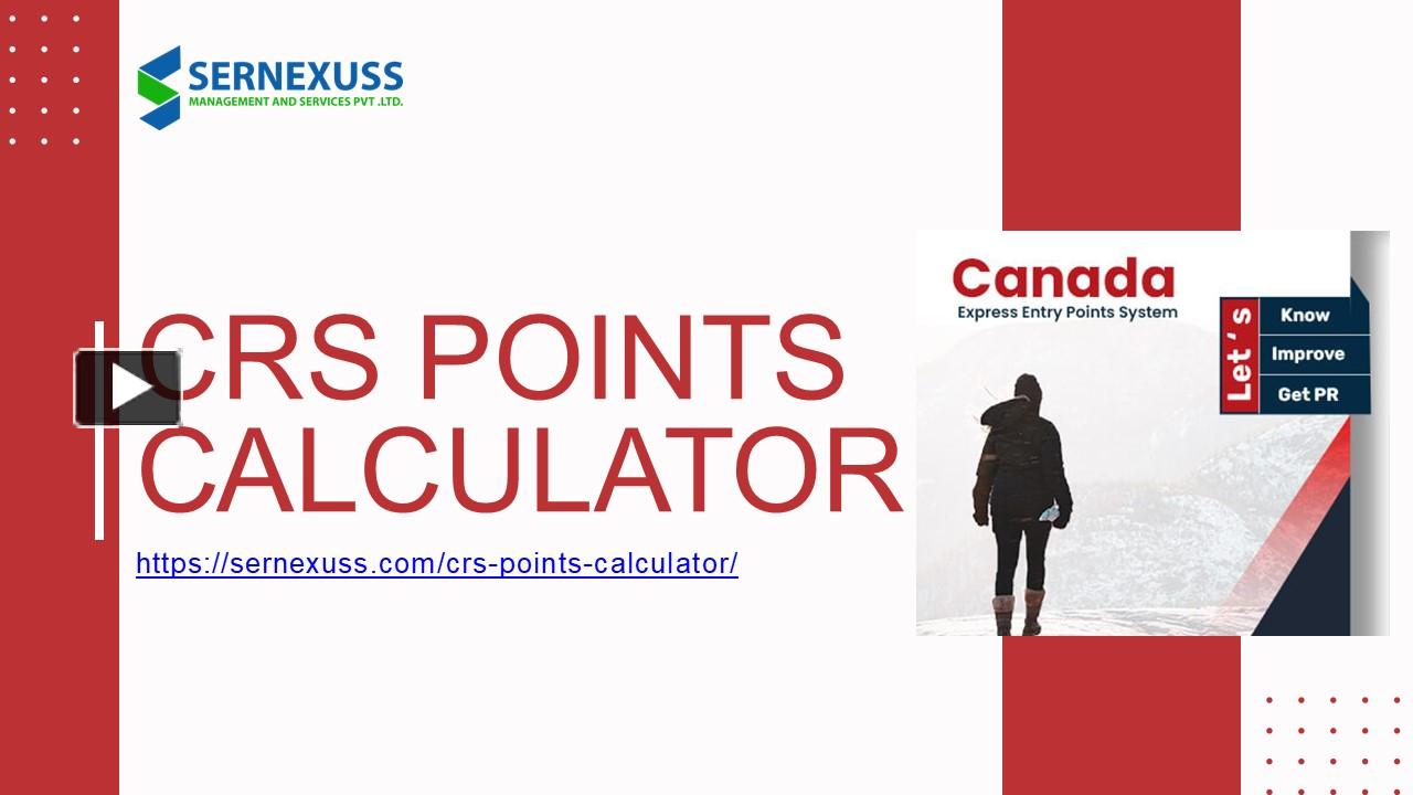 PPT CRS Points Calculator PowerPoint presentation free to download