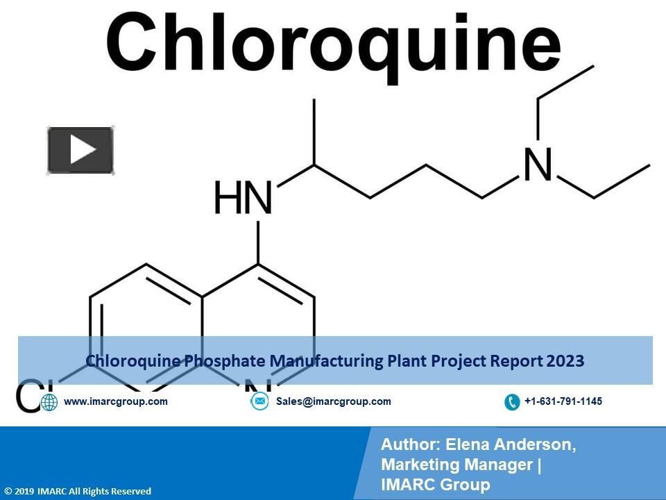 PPT Chloroquine Phosphate Production Plant Cost PPT Project Report