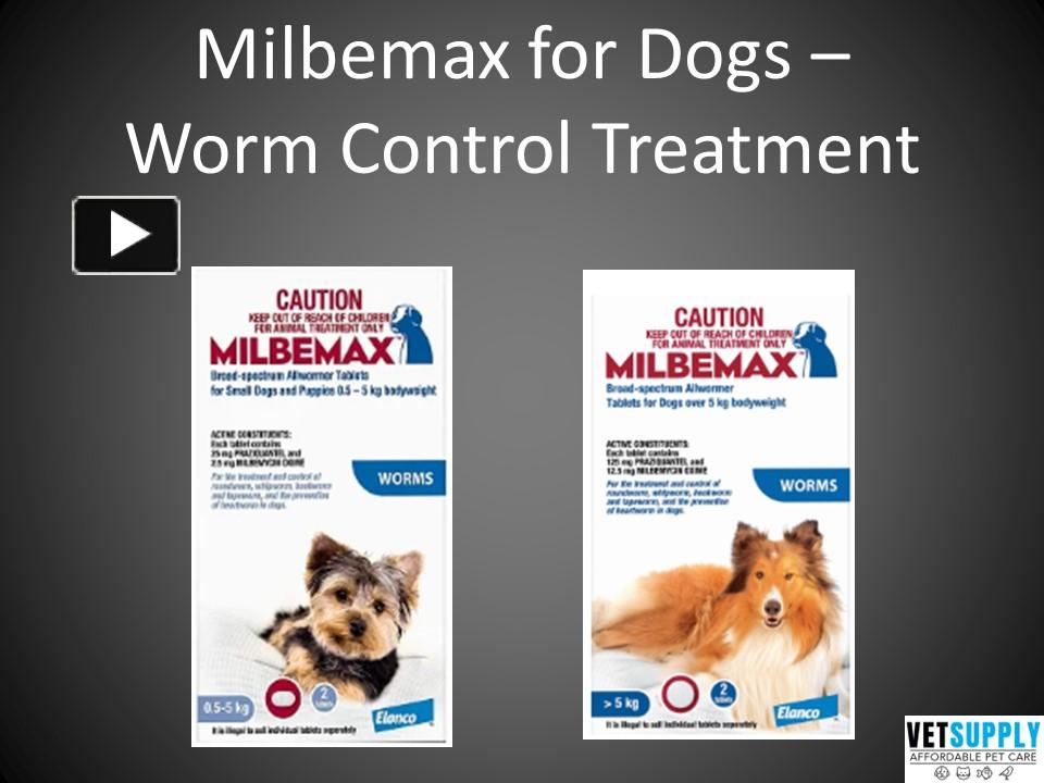 PPT Milbemax Allwormer Tablets for Dogs Worm Control Treatment