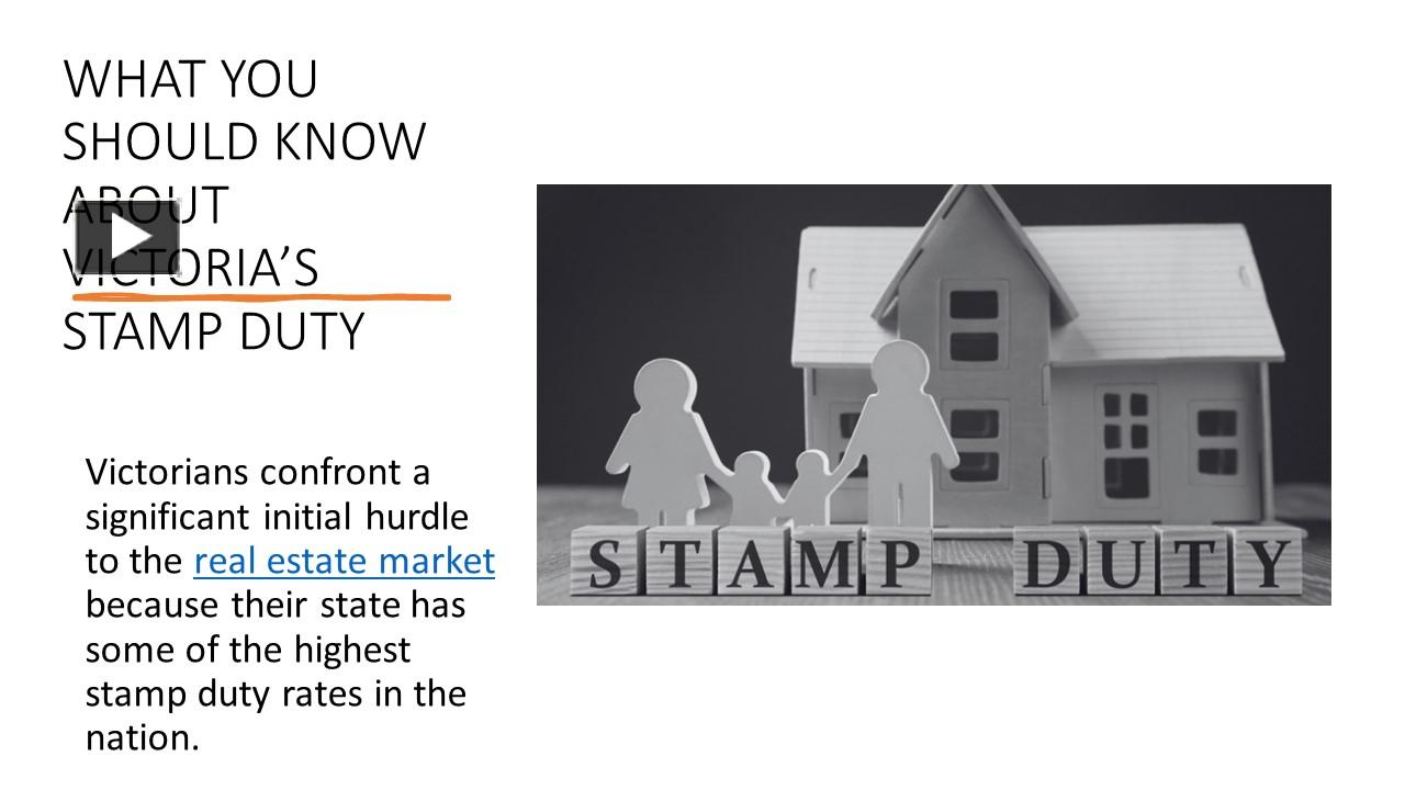 PPT What You Should Know About Victoria's Stamp Duty PowerPoint