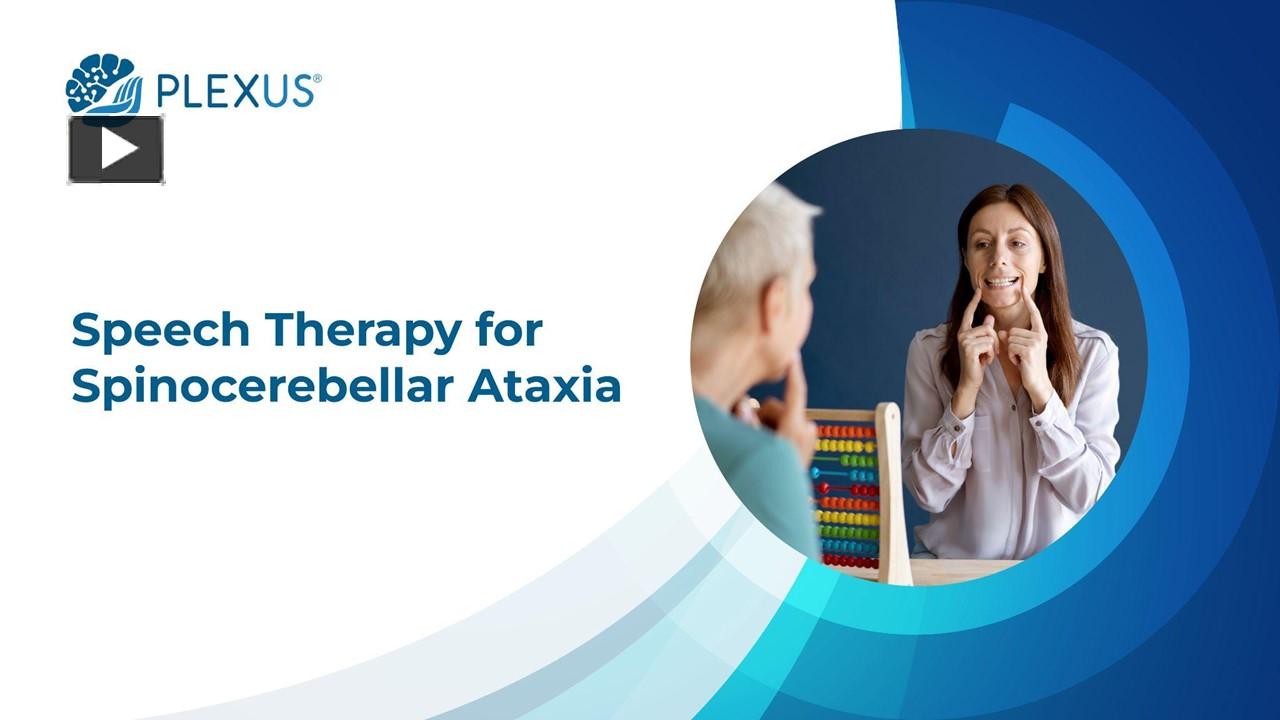 PPT Speech Therapy for Spinocerebellar Ataxia PowerPoint presentation