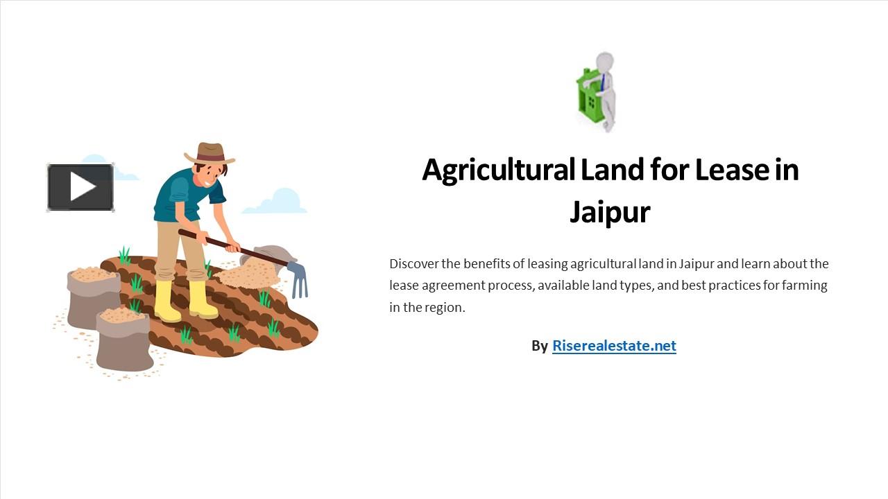 PPT Agricultural Land for Lease in Jaipur PowerPoint presentation