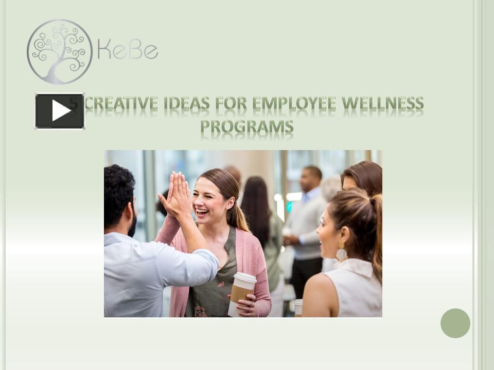 PPT 5 Creative Ideas for Employee Wellness Programs PowerPoint