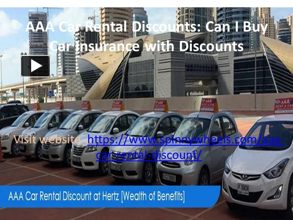 PPT AAA Car Rental Discounts PowerPoint presentation free to