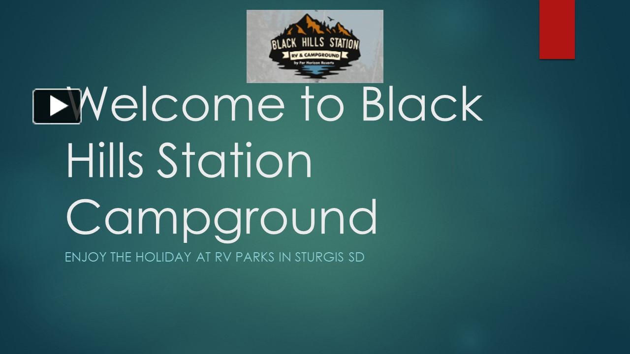 PPT Plan A Best Family Tour RV Parks in Sturgis SD PowerPoint