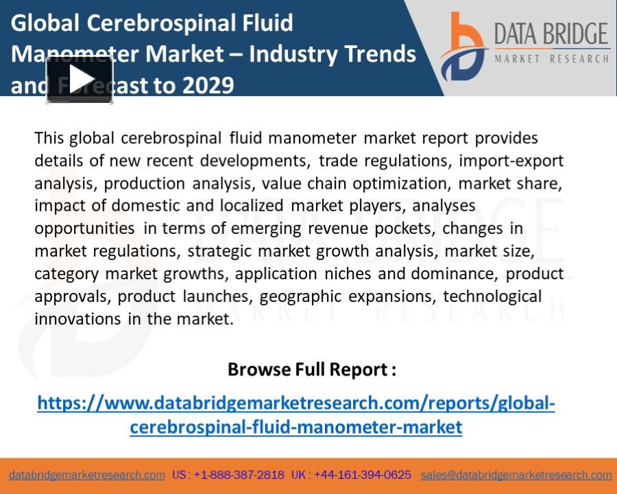 PPT Global Cerebrospinal Fluid Manometer Market PowerPoint presentation free to download