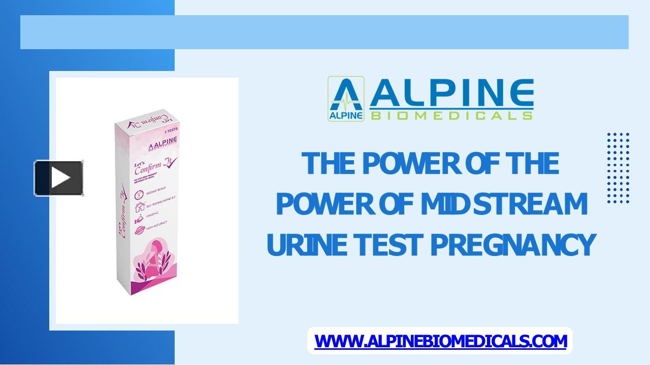 PPT The Power Of Mid Stream Urine Test Pregnancy PowerPoint