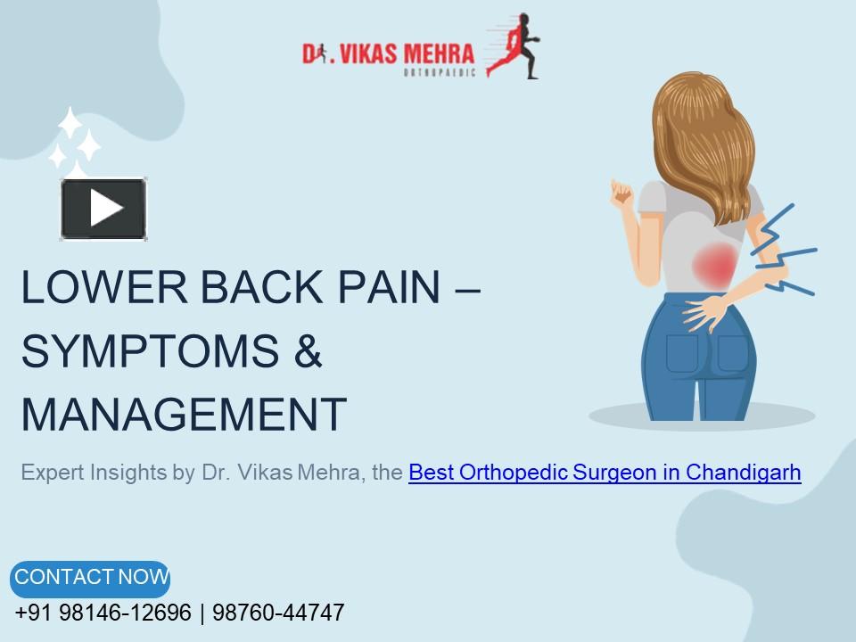 PPT LOWER BACK PAIN SYMPTOMS & MANAGEMENT Best Orthopedic Surgeon