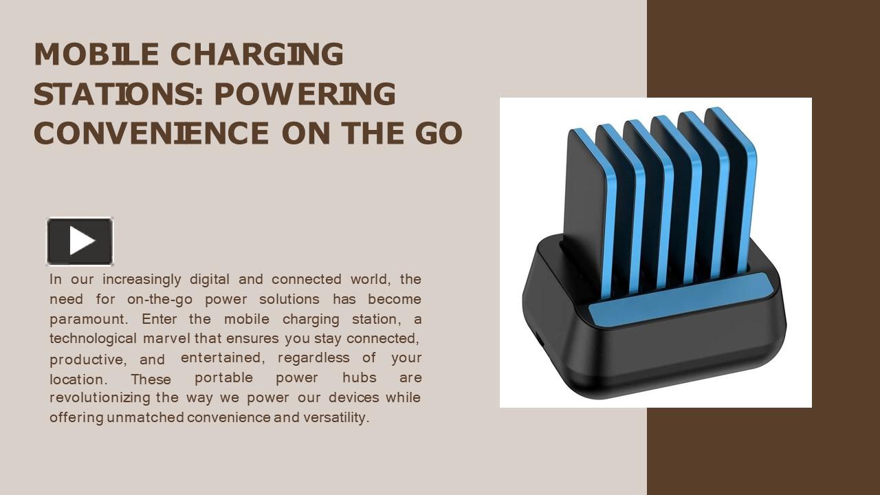 PPT Mobile Charging Stations Powering Convenience on the Go PowerPoint presentation free to