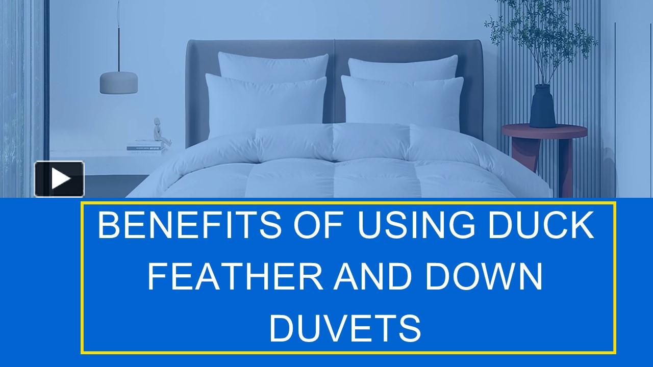PPT Benefits of Using Duck Feather and Down Duvets PowerPoint