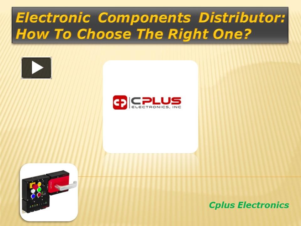 PPT Electronic components distributors in Montreal Canada PowerPoint
