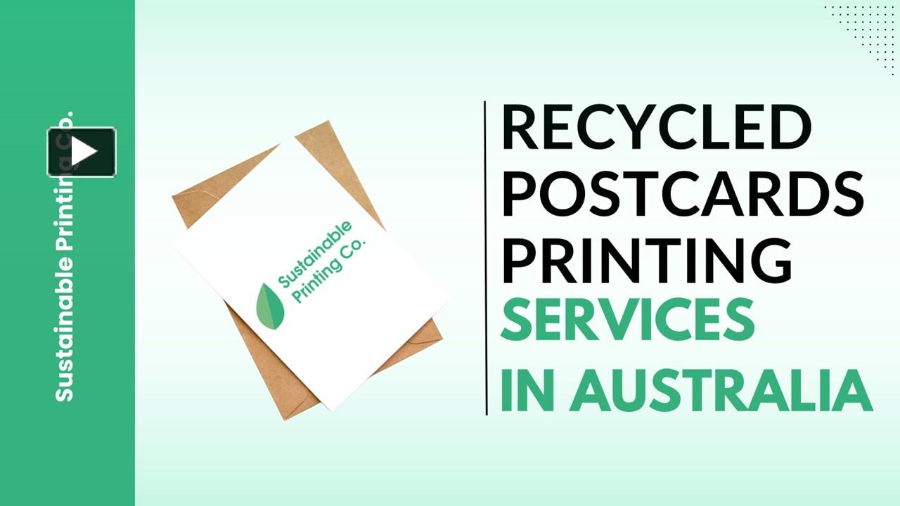 PPT Postcards Printing in Melbourne Sustainable Printing Co