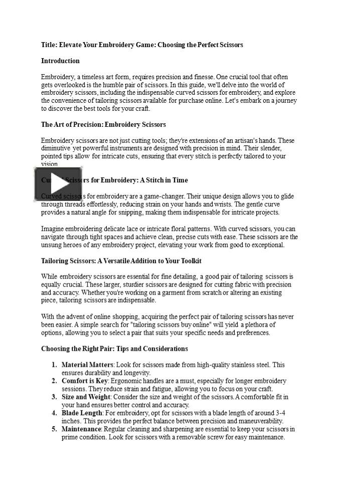 PPT Precision at Your Fingertips Salon Scissors for Masterful Cuts