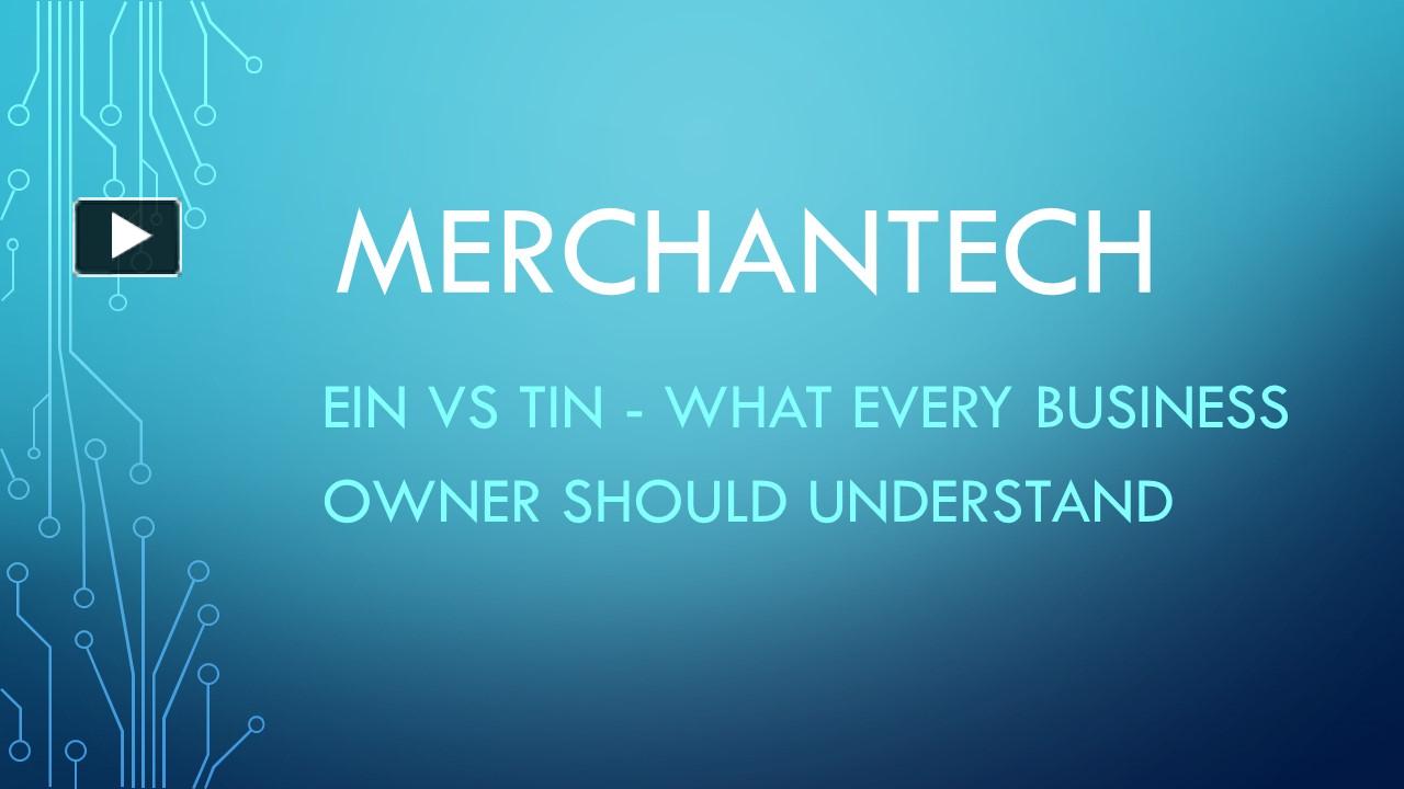 PPT EIN vs TIN What Every Business Owner Should Understand PowerPoint presentation free to