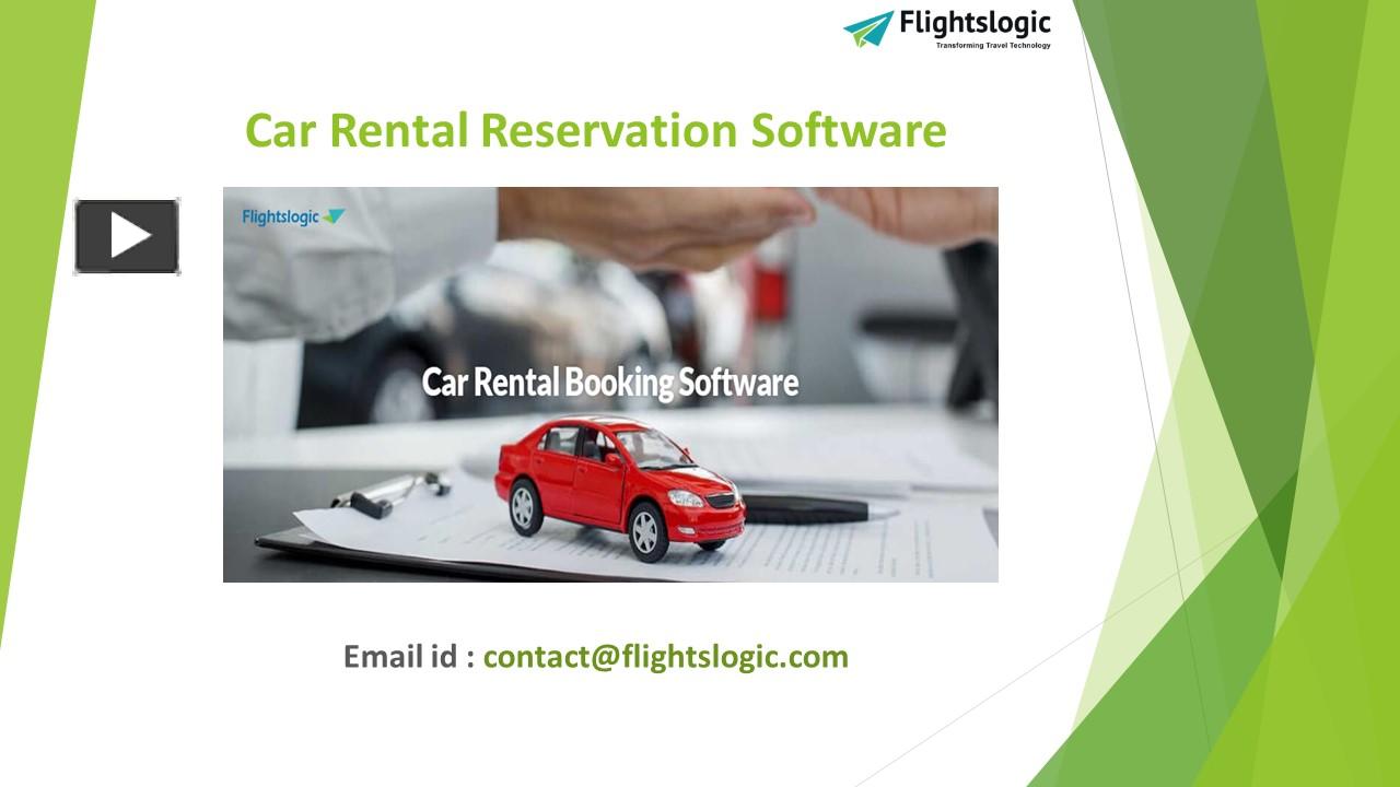 PPT Car Rental Reservation Software PowerPoint presentation free to