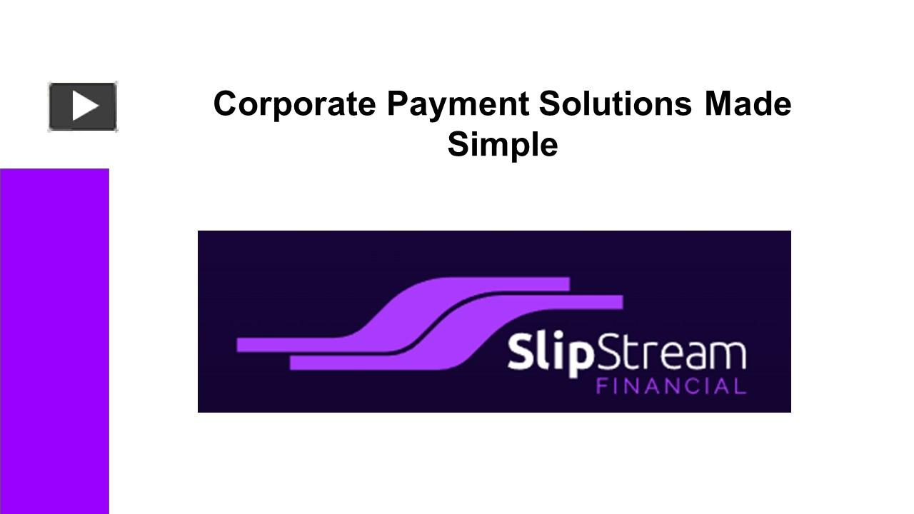 PPT SlipStream Financial PowerPoint presentation free to download