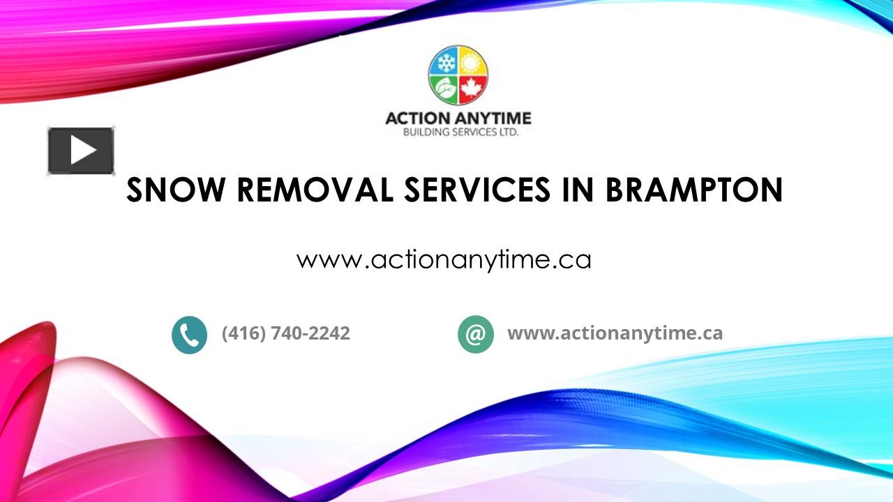 PPT Snow Removal Brampton PowerPoint presentation free to download