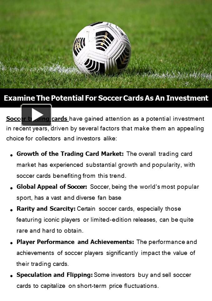 PPT Examine The Potential For Soccer Cards As An Investment