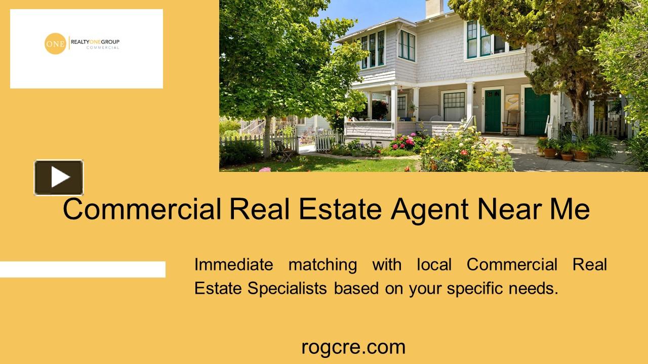 PPT Commercial Real Estate Agent Near Me PowerPoint presentation